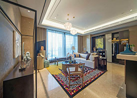 中式65平一室简洁装修效果图